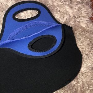 Built black and blue lunchbox